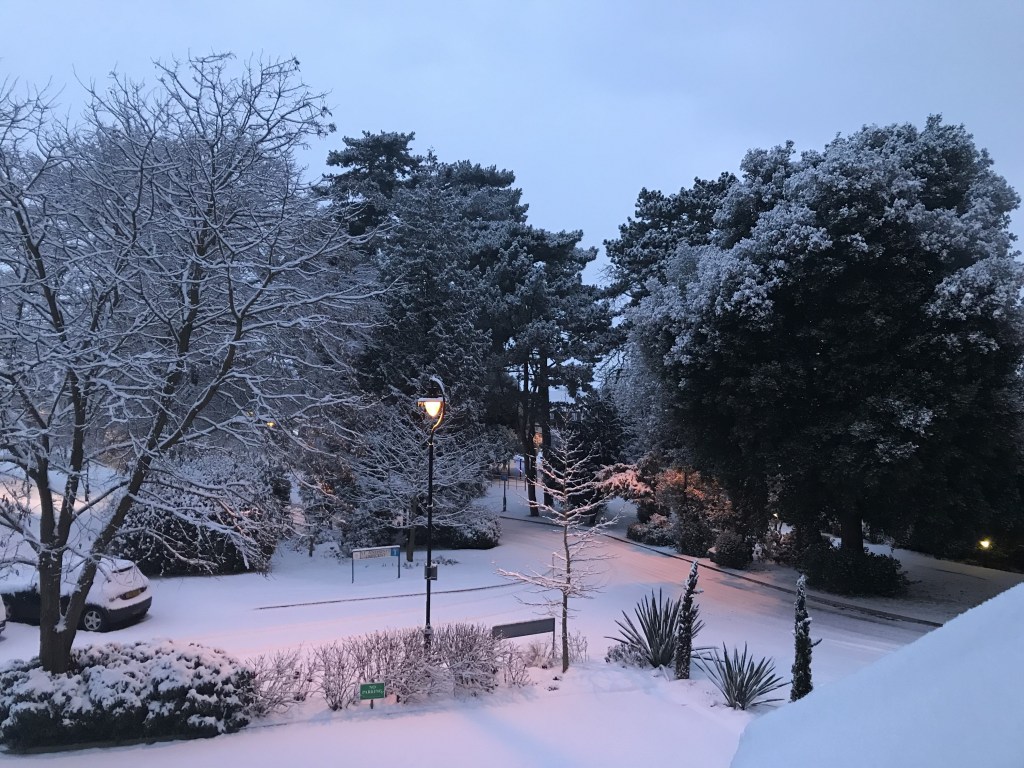 St Mary's Estate in the snow